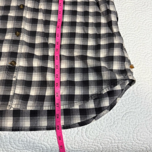 Carhartt Black and White Casual Button Down Cotton Shirt - Picture 10 of 10